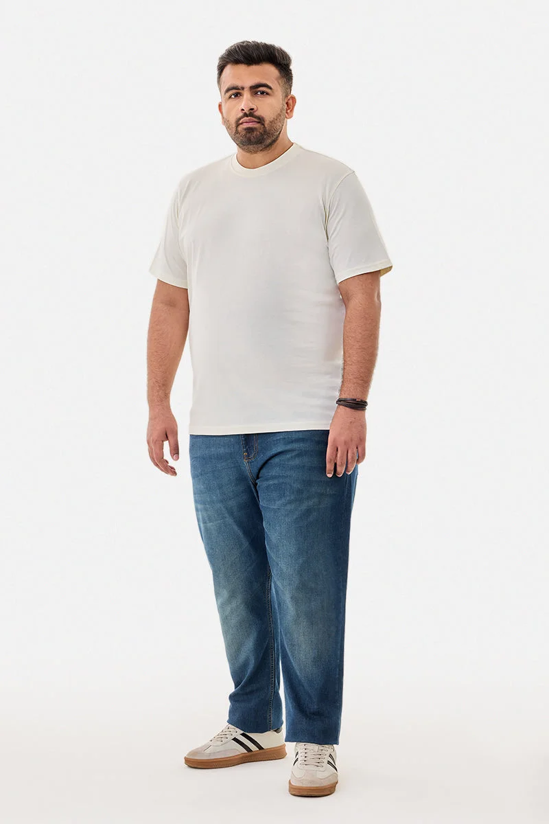 سنيتش Plus Size 100% Cotton Regular Fit T-Shirt